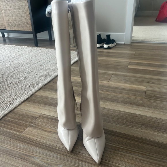 INC Skylar Wide-Calf Fold Over Cuffed Knee High Boots - Picture 3 of 8